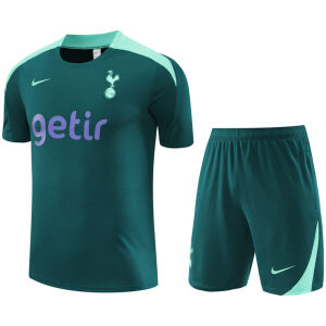 Mens Tottenham Hotspur Short Training Suit Green 2024/25