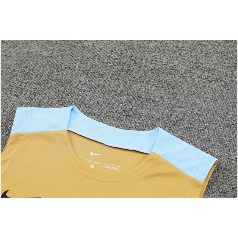 Mens France Singlet Suit Gold 2024