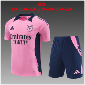 Kids Arsenal Short Training Suit Pink 2024/25