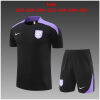 Kids England Short Training Suit Black 2024