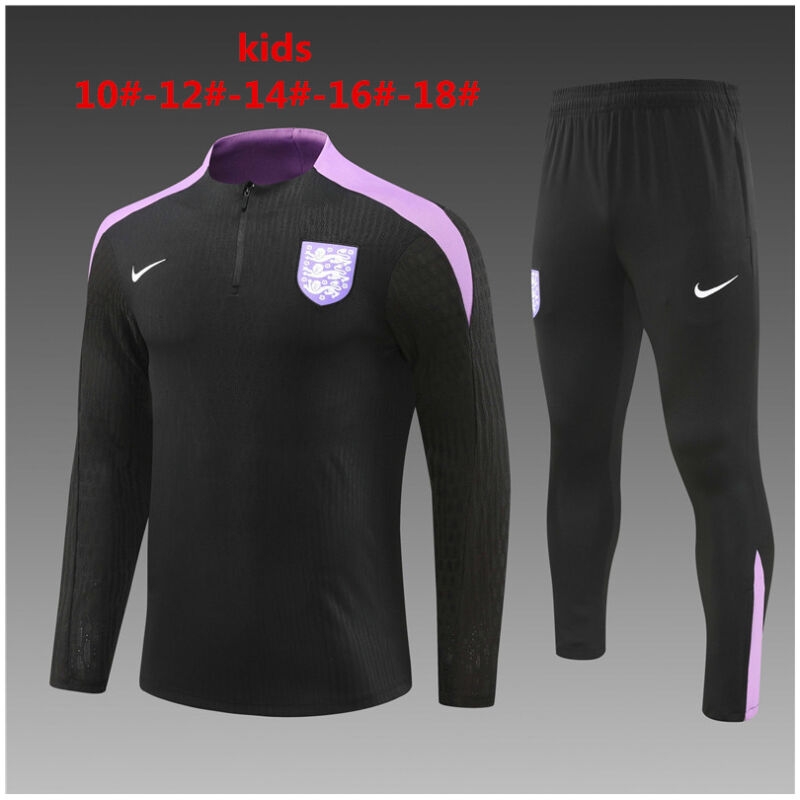 Kids England Training Suit Black 2024