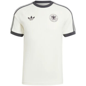 Mens Adidas Originals Germany Jersey 3 Stripes Pure Cotton White Shirt 2024 – Match