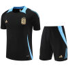 Mens Argentina Short Training Suit Black 2024
