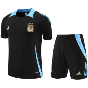 Mens Argentina Short Training Suit Black 2024