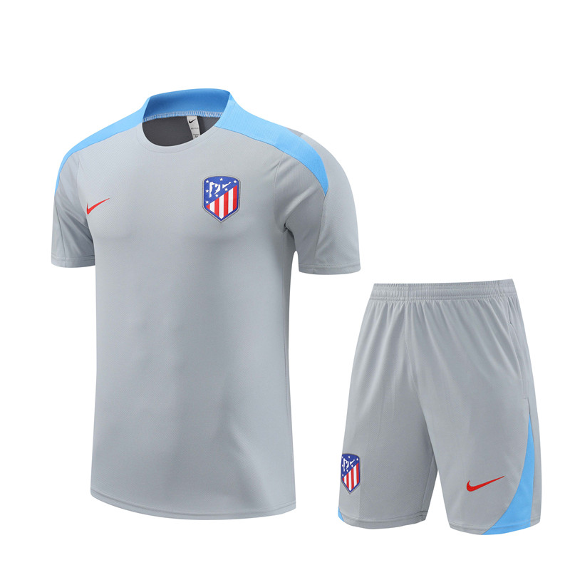 Mens Atletico Madrid Short Training Suit Grey 2024/25