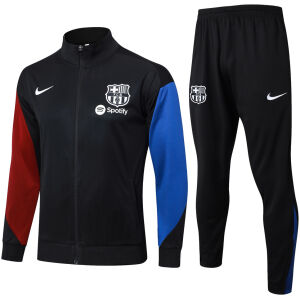 Mens Barcelona Jacket + Pants Training Suit Black 2024/25