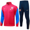 Mens Barcelona Jacket + Pants Training Suit Red 2024/25