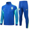 Mens Brazil Jacket + Pants Training Suit Blue 2024