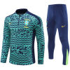 Mens Brazil Training Suit Blue 2024