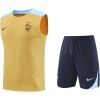 Mens France Singlet Suit Gold 2024