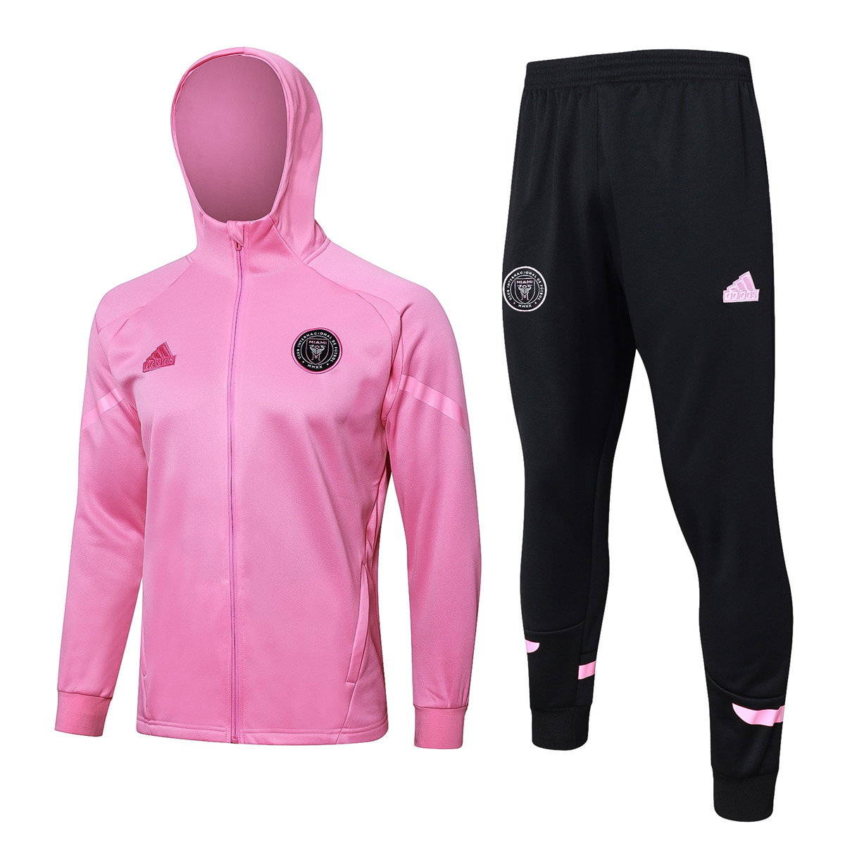 Mens Inter Miami C.F. Hoodie Jacket + Pants Training Suit Pink 2024/25