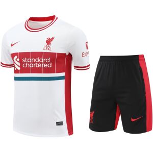 Mens Liverpool Short Training Suit White 2024/25