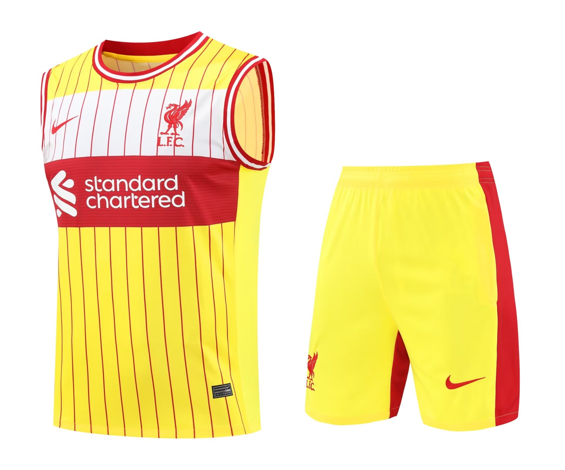 Mens Liverpool Singlet Suit Yellow 2024/25