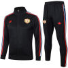 Mens Manchester United Jacket + Pants Training Suit Black 2024/25