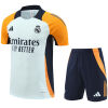 Mens Real Madrid Short Training Suit Light Blue 2024/25