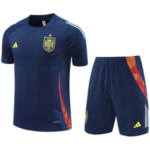 Mens Spain Short Training Suit Royal 2024