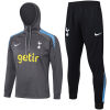Mens Tottenham Hotspur Hoodie Sweatshirt + Pants Training Suit Dark Grey 2024/25