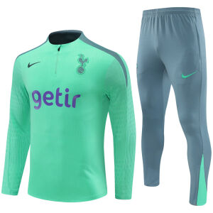 Mens Tottenham Hotspur Training Suit Green 2024/25