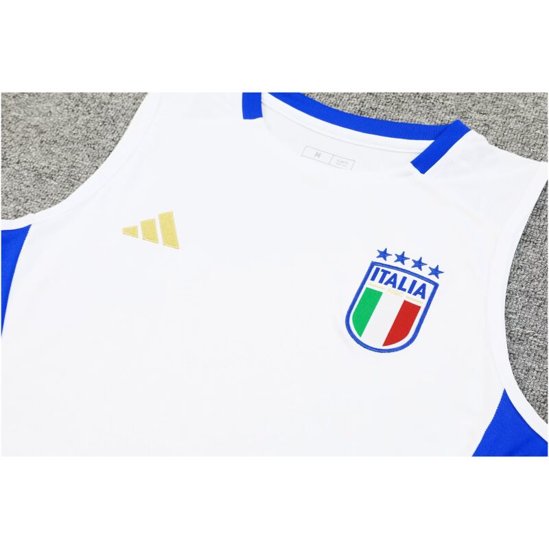 Mens Italy Short Training Suit White 2024