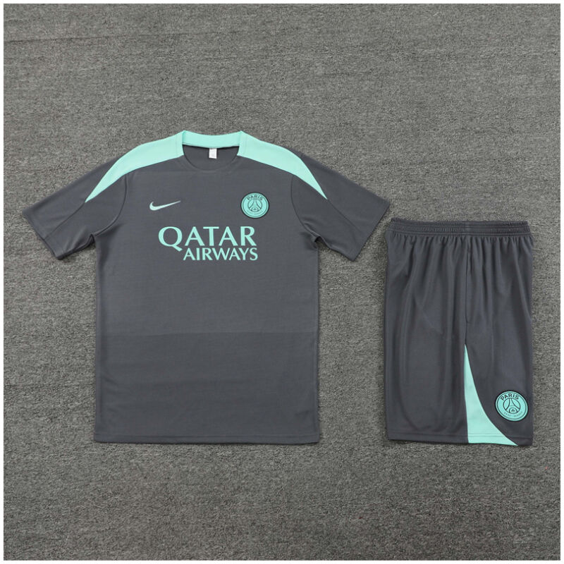 Kids PSG Short Training Suit Grey 2024/25