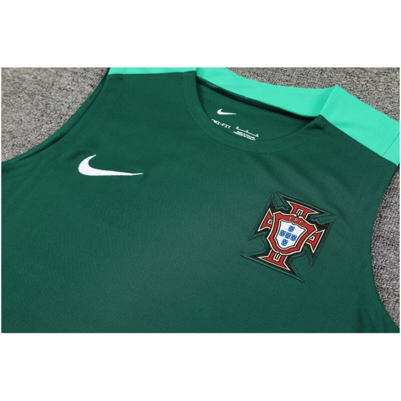 Mens Portugal Short Training Suit Green 2024