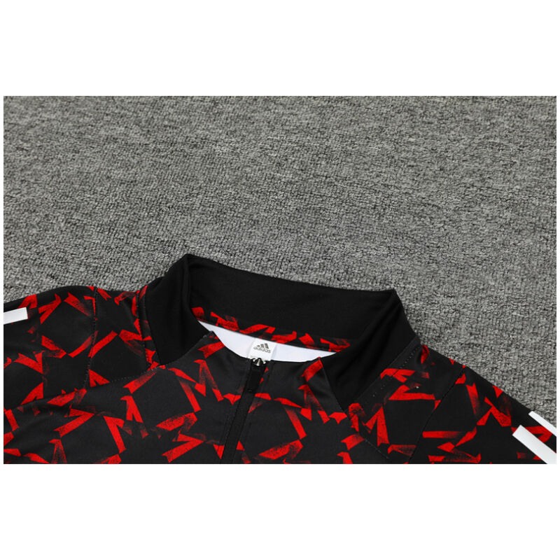 Mens Manchester United Training Suit Red – Black 2024/25