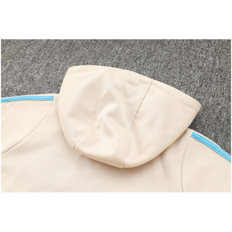 Mens Argentina Hoodie Sweatshirt + Pants Training Suit Cream 2024