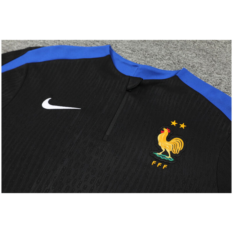 Mens France Training Suit Black 2024