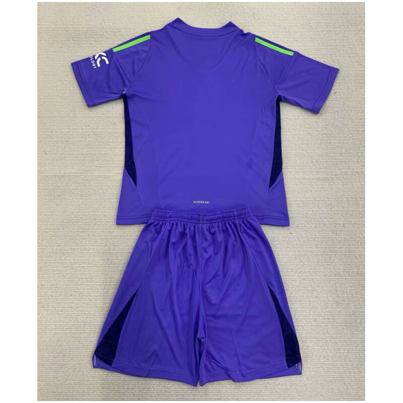 Kids Manchester United Goalkeeper Violet Jersey 2024/25