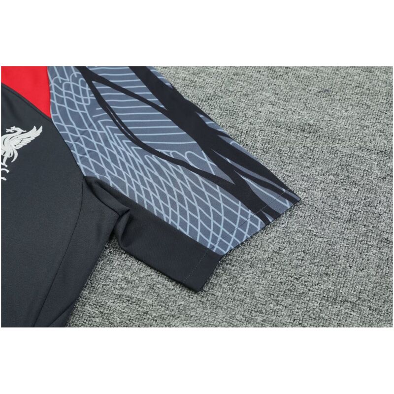 Mens Liverpool Short Training Suit Grey 2024/25