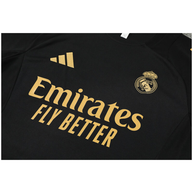 Mens Real Madrid Short Training Suit Black 2024/25