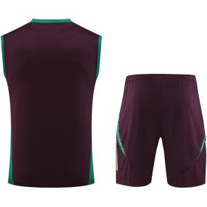 Mens Mexico Singlet Suit Burgundy 2024