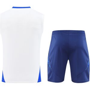 Mens Italy Short Training Suit White 2024