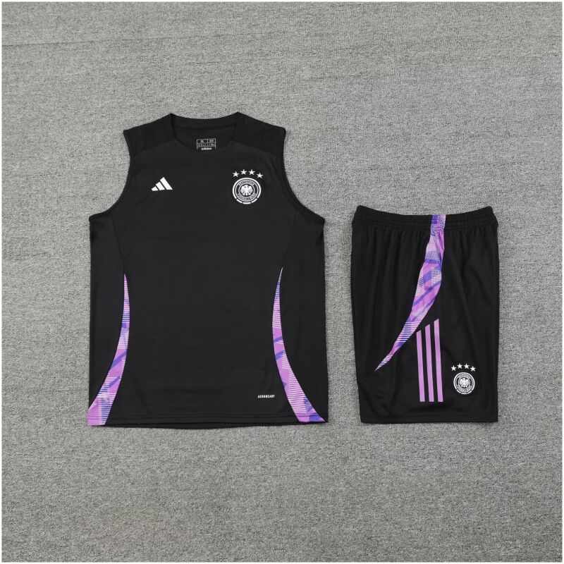Mens Germany Short Training Suit Black 2024