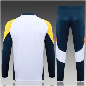 Kids Real Madrid Training Suit White 2024