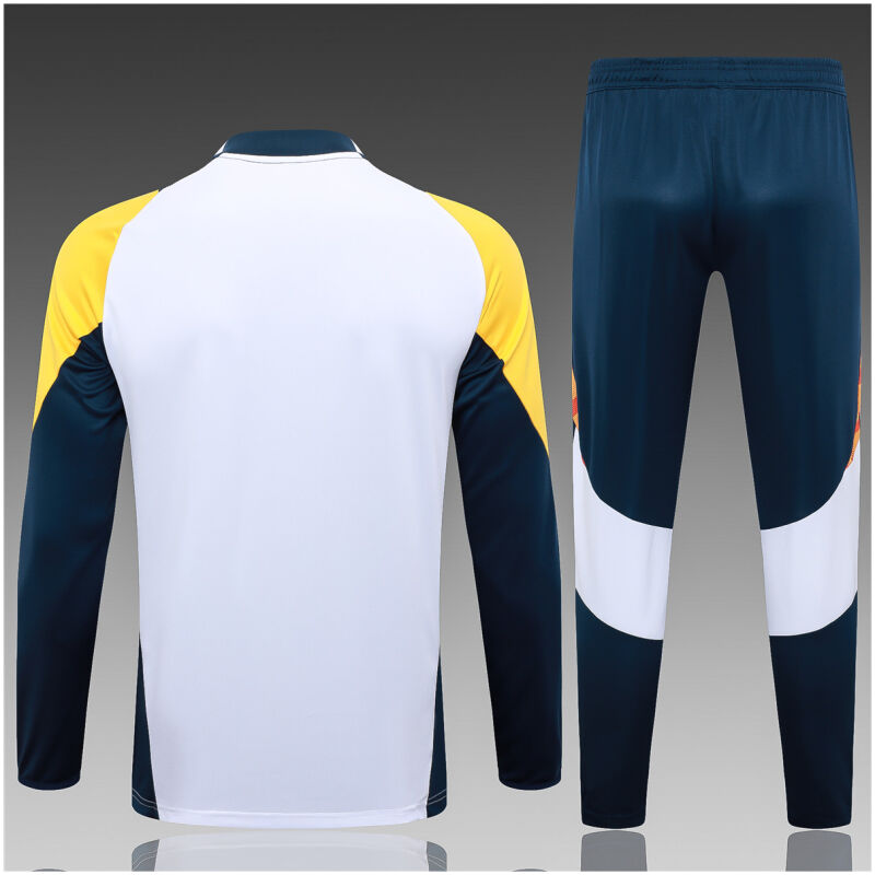 Kids Real Madrid Training Suit White 2024