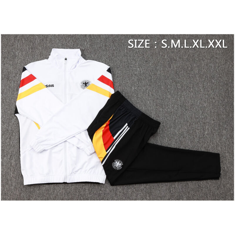 Mens Germany Jacket + Pants Training Suit White 2024