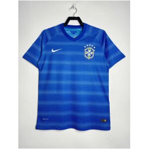 Mens Brazil Retro Away Jersey 2014