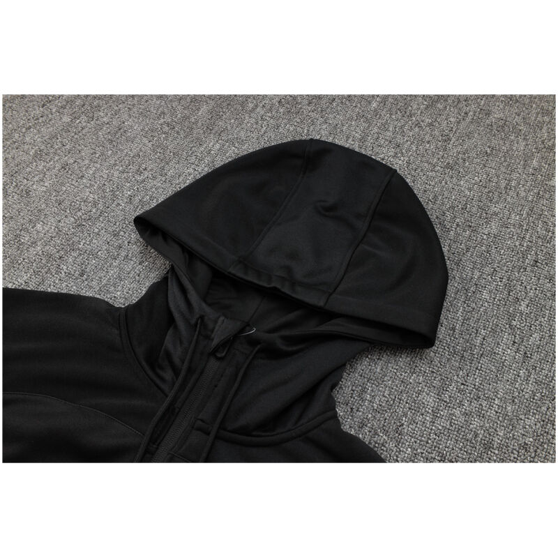 Mens Inter Milan Hoodie Jacket + Pants Training Suit Black 2024/25