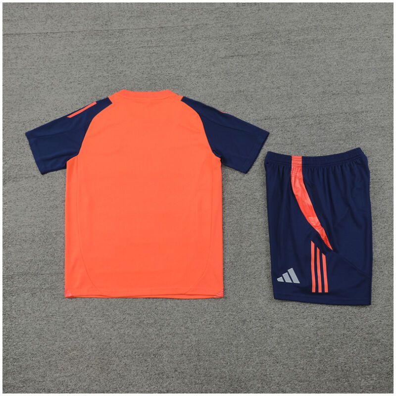 Mens Manchester United Short Training Suit Orange 2024/25