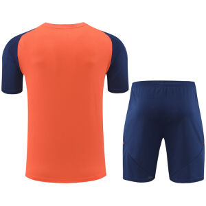 Mens Manchester United Short Training Suit Orange 2024/25