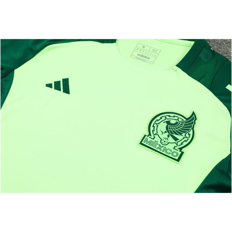 Mens Mexico Short Training Suit Yellow 2024