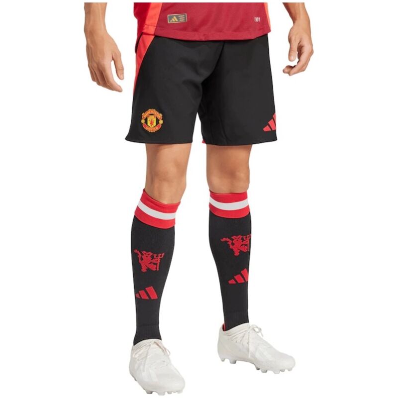 Mens Manchester United Home Black Shorts 2024/25
