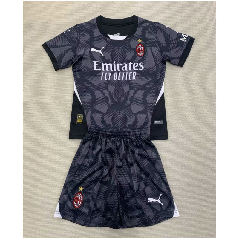 Kids AC Milan Goalkeeper Black Jersey 2024/25