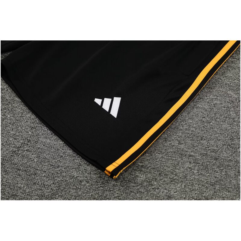 Mens Real Madrid Short Training Suit Black Dragon 2024/25