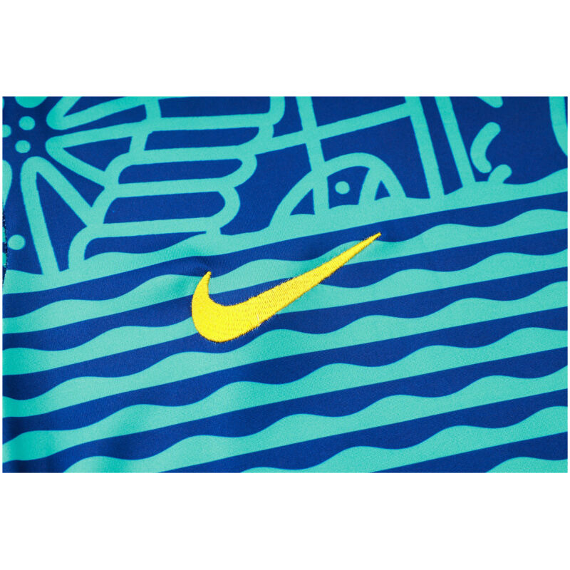 Mens Brazil Short Training Suit Blue 2024