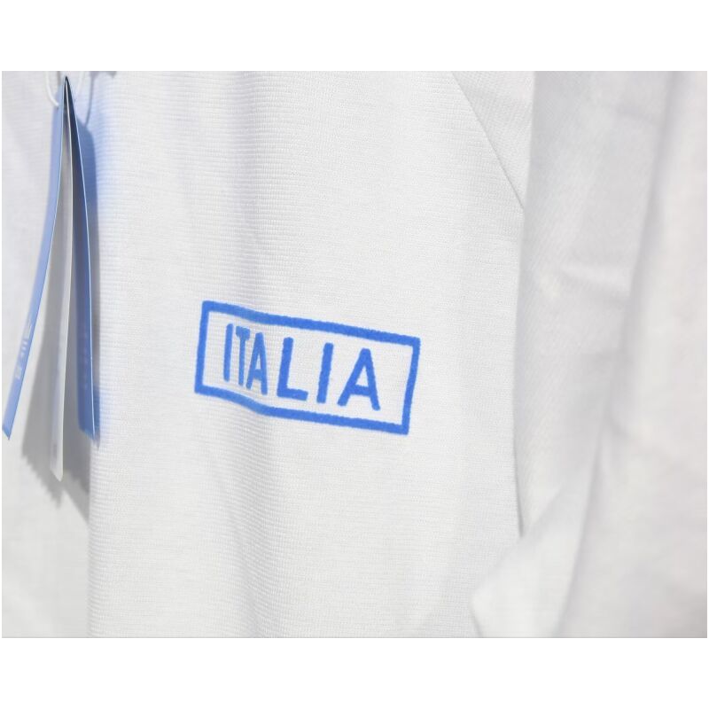 Mens Adidas Originals Italy Jersey 3 Stripes Pure Cotton White Shirt 2024 – Match