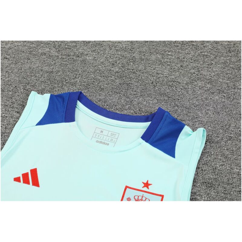 Mens Spain Short Training Suit Light Green 2024