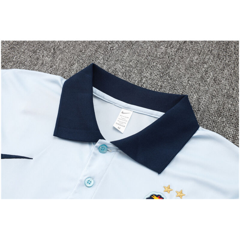 Mens France Polo Shirt Light Blue 2024