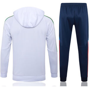 Mens Italy Hoodie Sweatshirt + Pants Training Suit White 2024